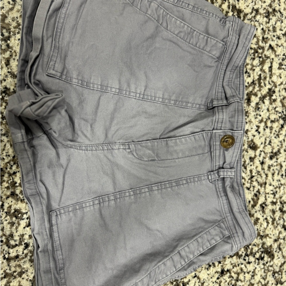 A New Day Gray Cargo Shorts Relaxed Fit
